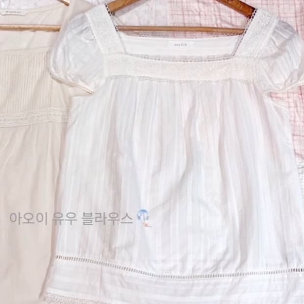 카메 빈티지 모리걸 아오이유우 여리 청순 블라우스 입질연