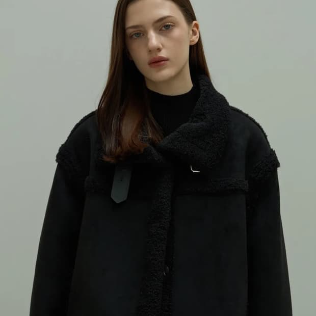 엘리오티 스웨이드 무스탕 팝니다