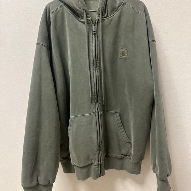 칼하트 wip 후드 비스타 자켓  스모크그린 XL