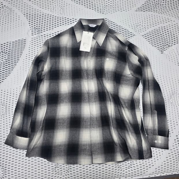 [M] 제로 옴브레 플란넬 셔츠 새상품