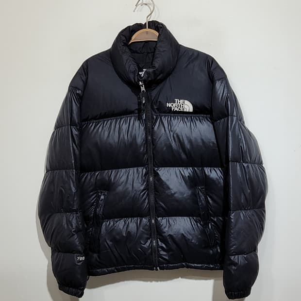(95) 노스페이스 눕시패딩 점퍼 블랙 거위털 700 구스다운 자켓 