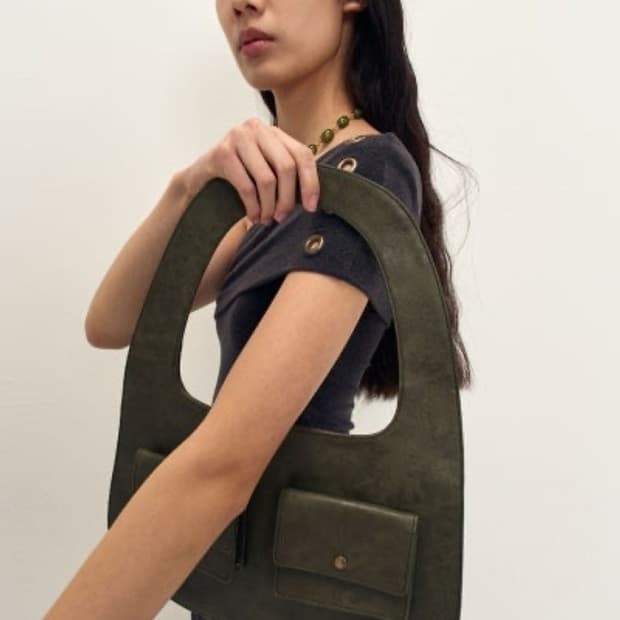 지지비샤 Bubble pocket bag / KHAKI