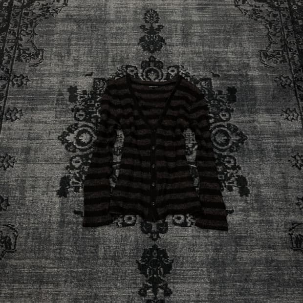 Shellac shadow stripe cardigan