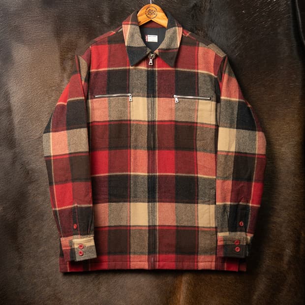 [105] 00s 리바이스 블럭체크 울 집업자켓 