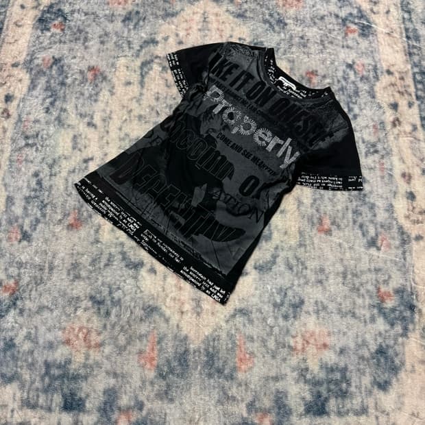 Semantic design punk printing top