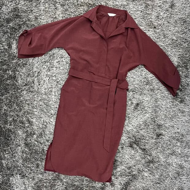 한섬 타임 여성 벨티드 원피스 (82-94-160)