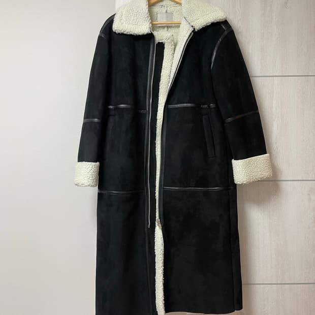 난닝구 스웨이드 롱 무스탕