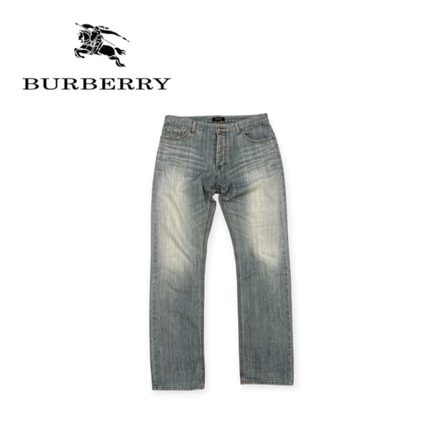 버버리 블랙라벨 워싱 데님팬츠