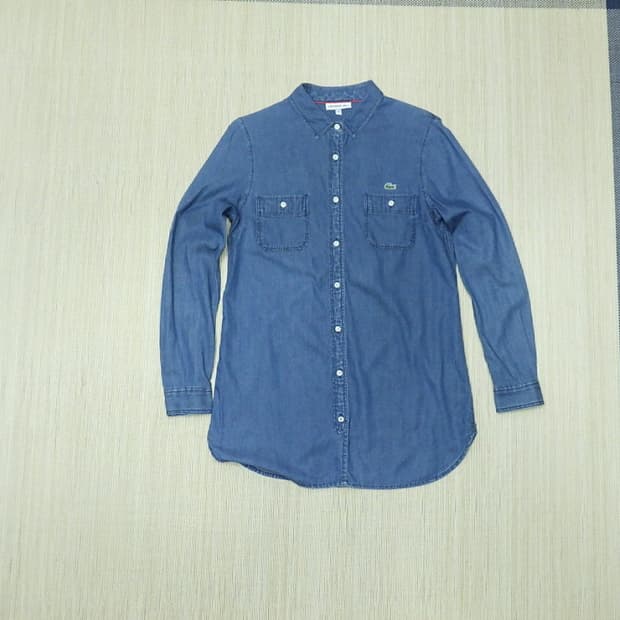 (34/90) LACOSTE 라코스테 여성 데님 긴팔 셔츠