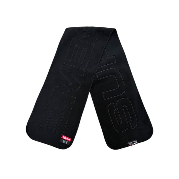 슈프림 17FW 폴라텍 머플러 블랙