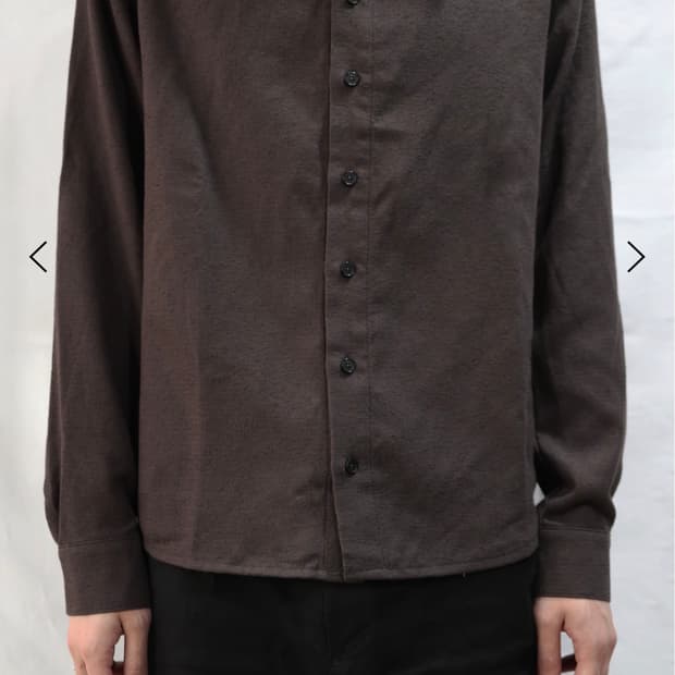 구매) les tailored shirt brown