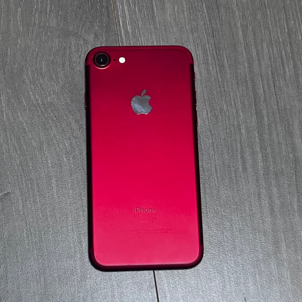 순정 아이폰7 레드 128기가 배터리85