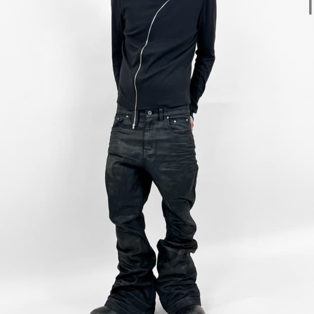 구매글 patina stack denim pants