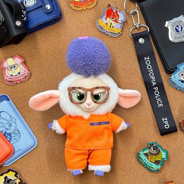 미니소 주토피아 벨웨더 양 인형 키링