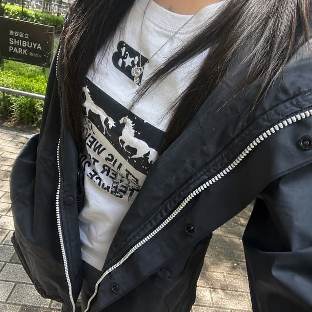 헌터 우먼스 바이닐 스모크 레인자켓 
