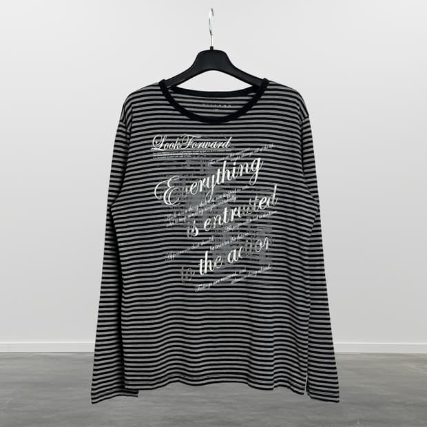 VILLAND 스트라이프 롱 슬리브