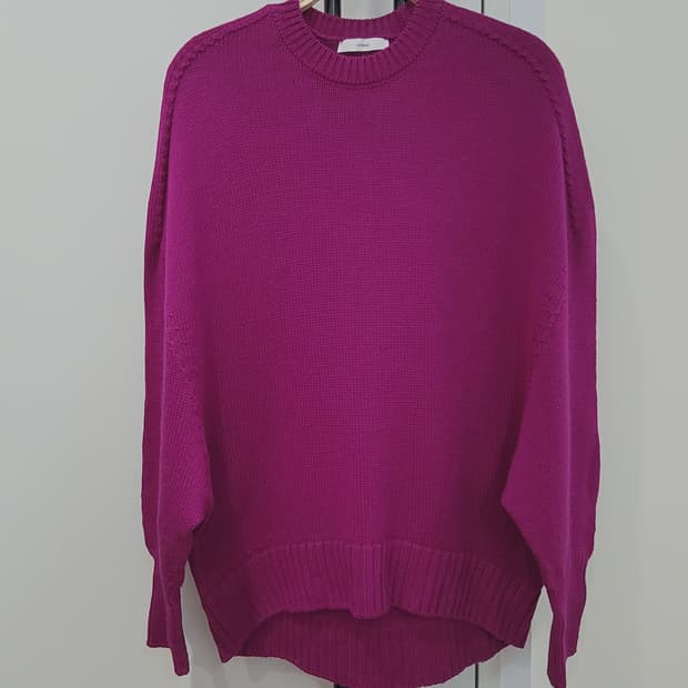 JPN 아스트라엣 ASTRAET 울100 돌먼 슬리브 니트 프리사이즈