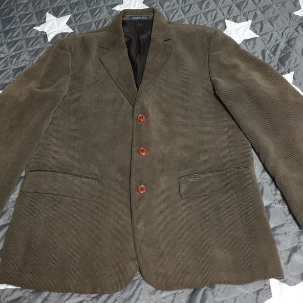 런던포그 빈티지 클래식 코듀로이 블레이저 자켓 모카브라운 (M)