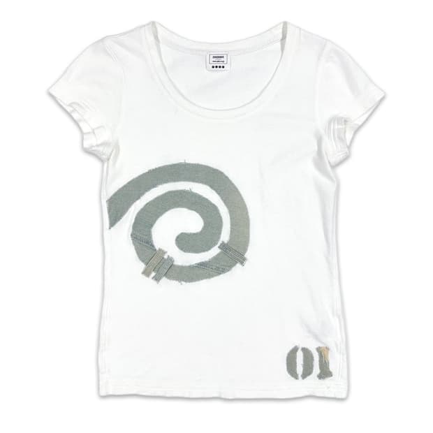 handmade #01 denim patchwork tee