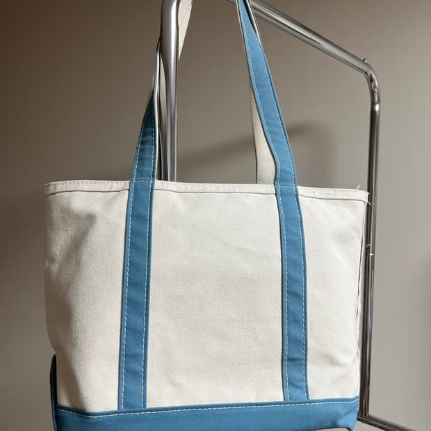 l.l bean zip top boat and tote bag 