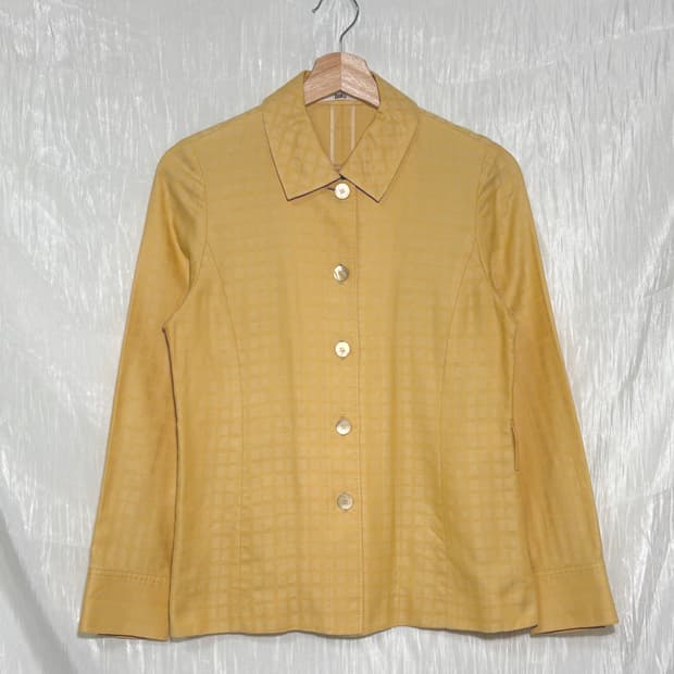 🧥 DAKS Vintage Mustard Tailored Button 
