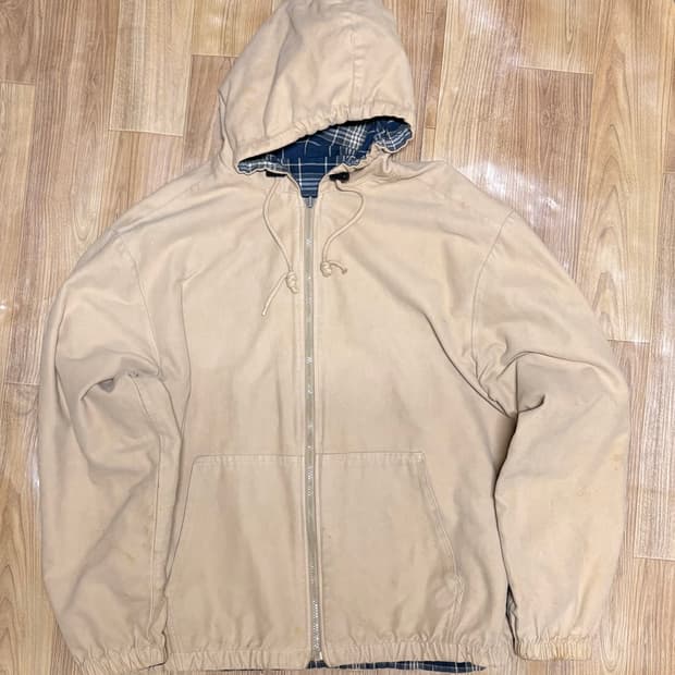 리바이스 리버시블 체크 블루종 XL