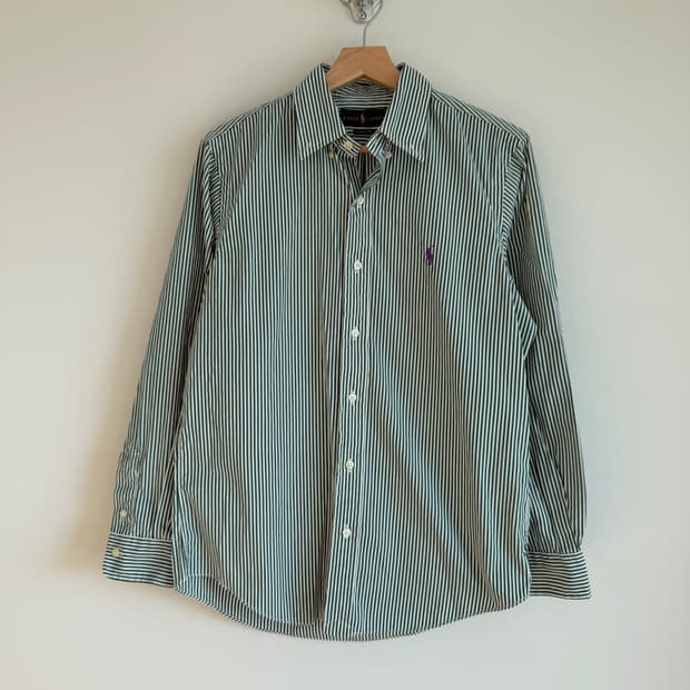 Polo Ralph Lauren 핀스트라이프 셔츠(큐알 정품 인증)