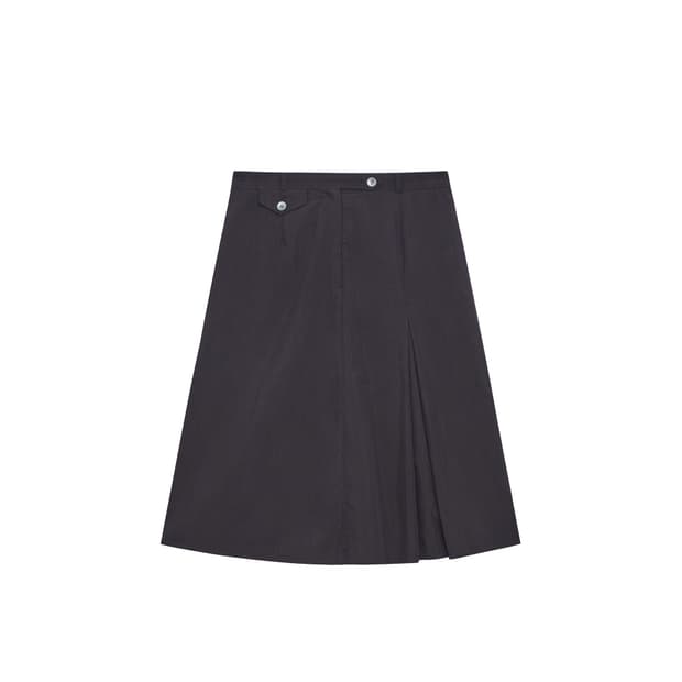 Saros Slit Skirt - Navy