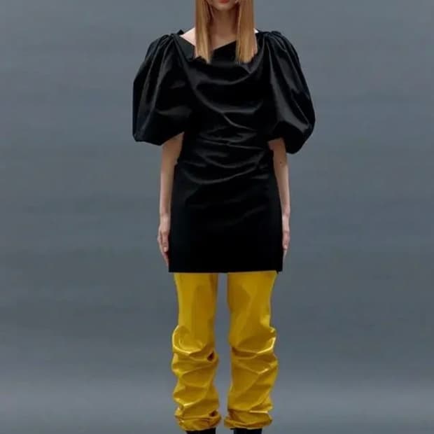 퍼프 슬리브 원피스