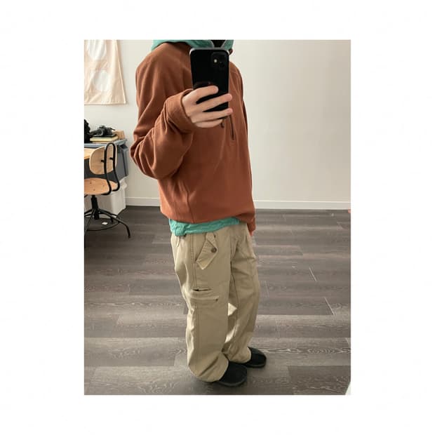 Montbell fleece half zip up