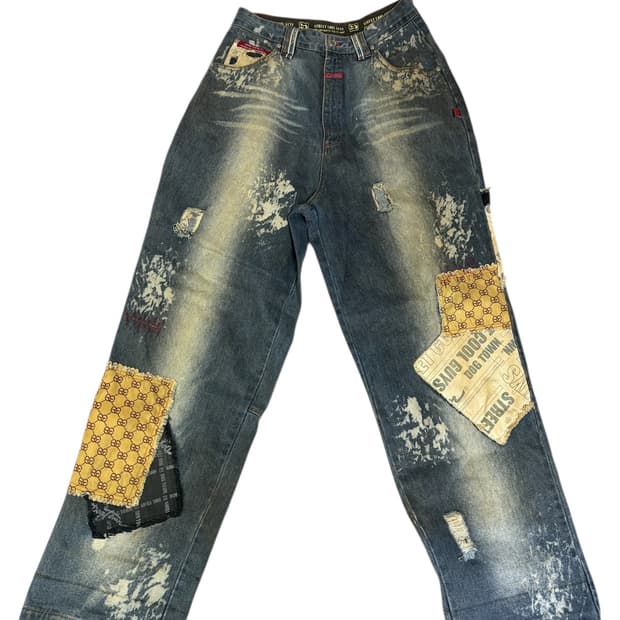 빈티지 도그타운 DOGTOWN 패치워크 카펜터 데님 팬츠 M