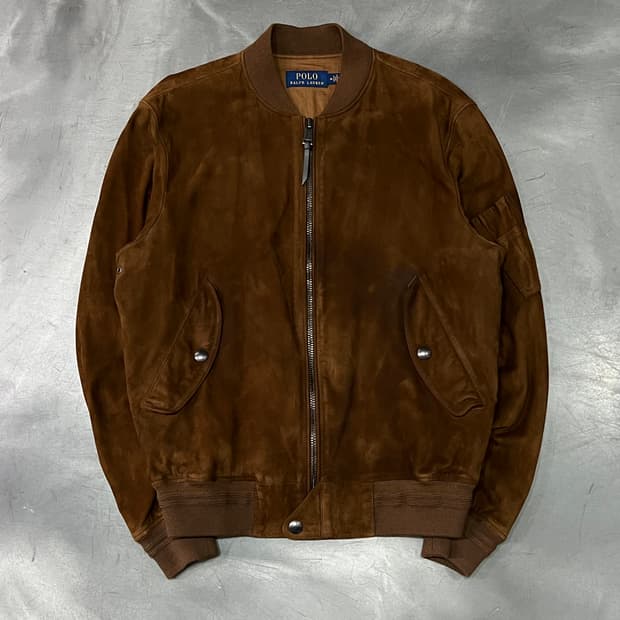  폴로랄프로렌 스웨이드 스윙자켓 y14492