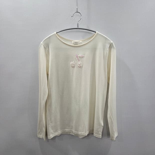 봉쁘앙 여아 체리 스팽글 롱슬리브 14A 