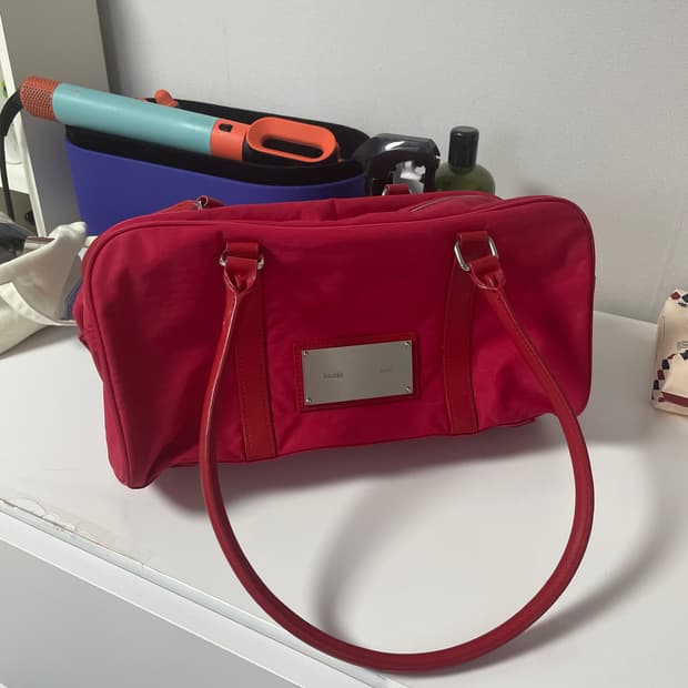 마뗑킴 레드 스포티 토트백