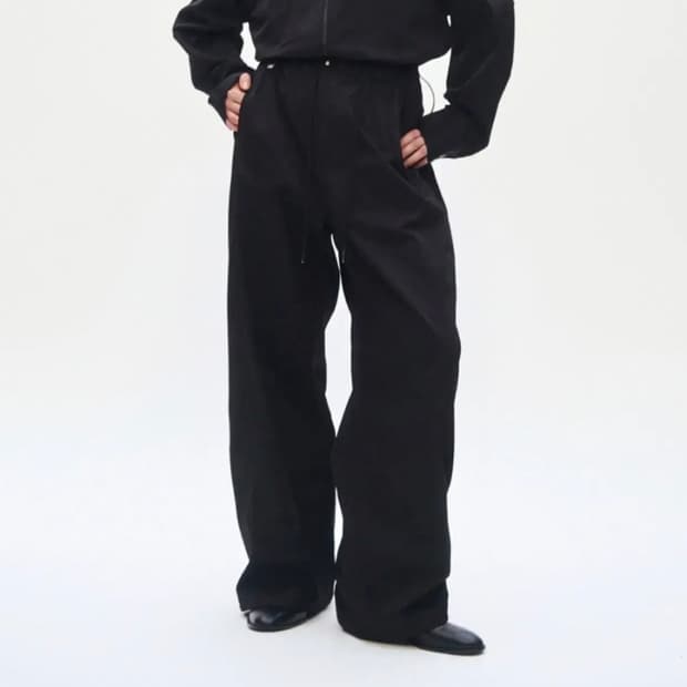 트리밍버드 봄버 셋업 팬츠 블랙 1회착