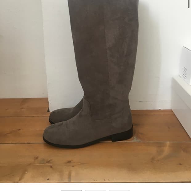 아워캐비넷 스웨이드 롱부츠 235