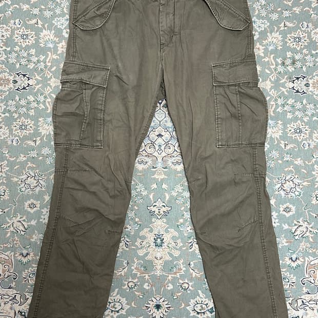 (33)H&M 카고팬츠 올리브