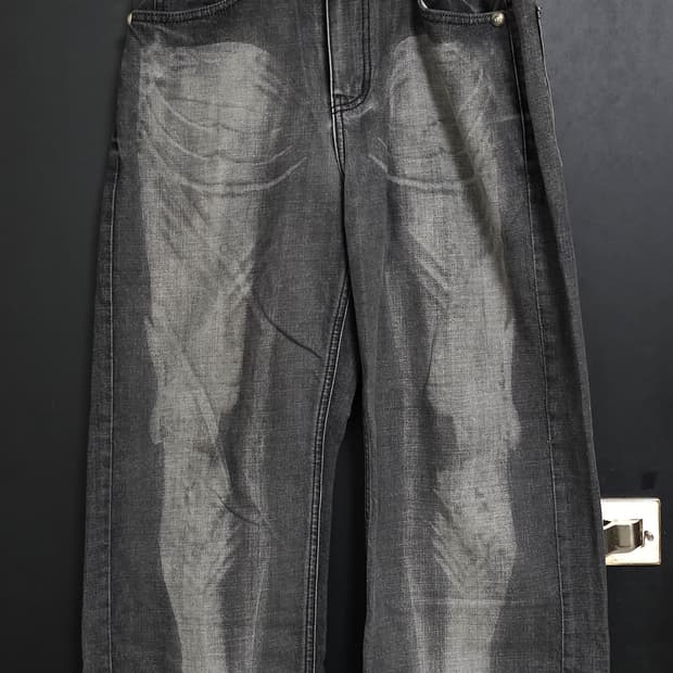 떠그클럽 워리어 레이저 데님 팬츠 블랙 1사이즈