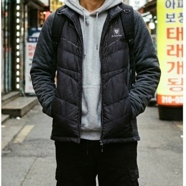 BLACKYAK 하이브리드 경량 패딩 자켓 105