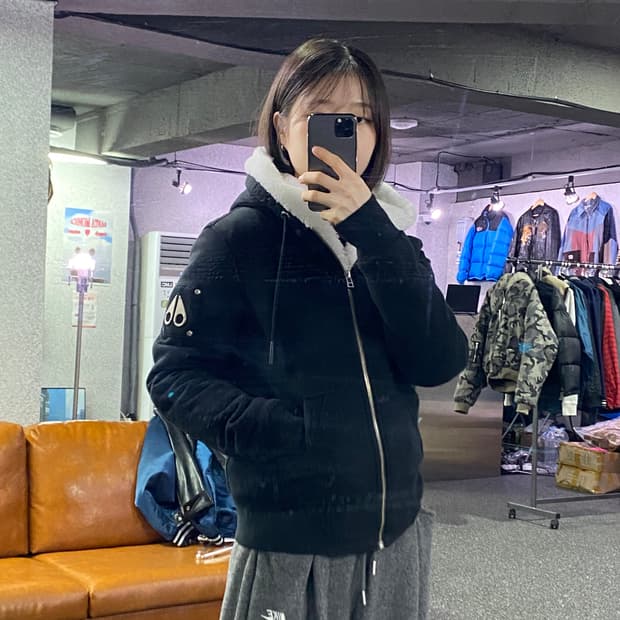 무스너클 클래식 버니 스웨터 후드 집업 B3849