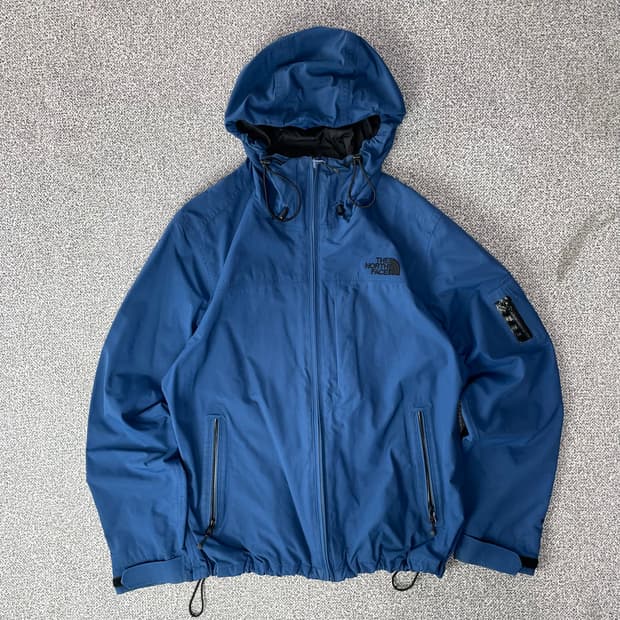 노스페이스 바람막이 블루
