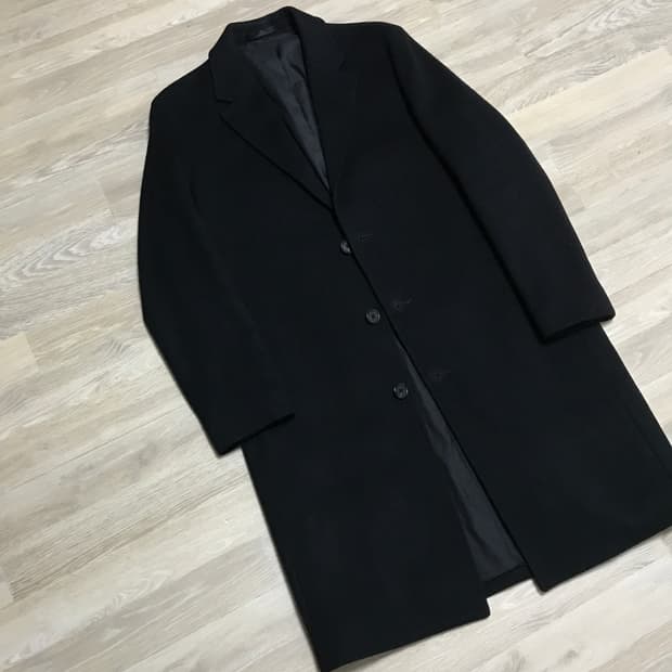 비바스튜디오 울 코트 블랙 M 울90% 캐시미어 10%