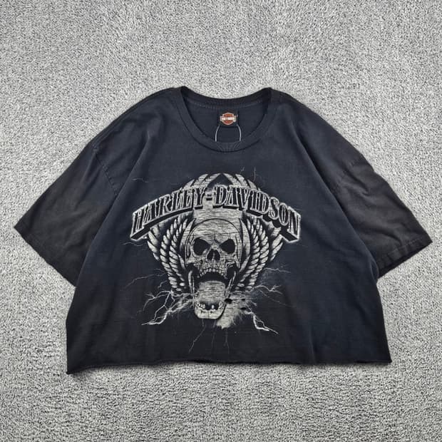 할리데이비슨 빈티지 커팅 반팔 티셔츠 ( 2XL ) / 12700
