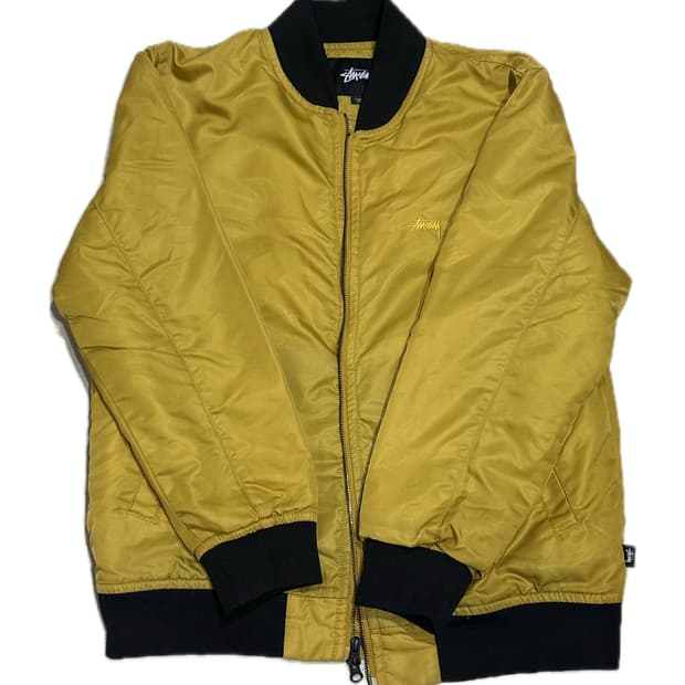 Stussy 스투시 ma-1 블루종 옐로 자켓