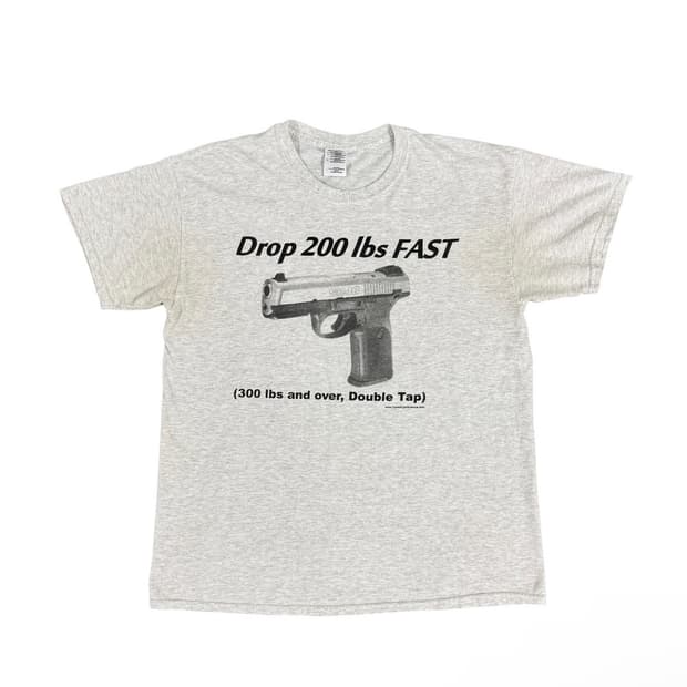 2000s Gun Graphic Humor 총기 유머 티셔츠