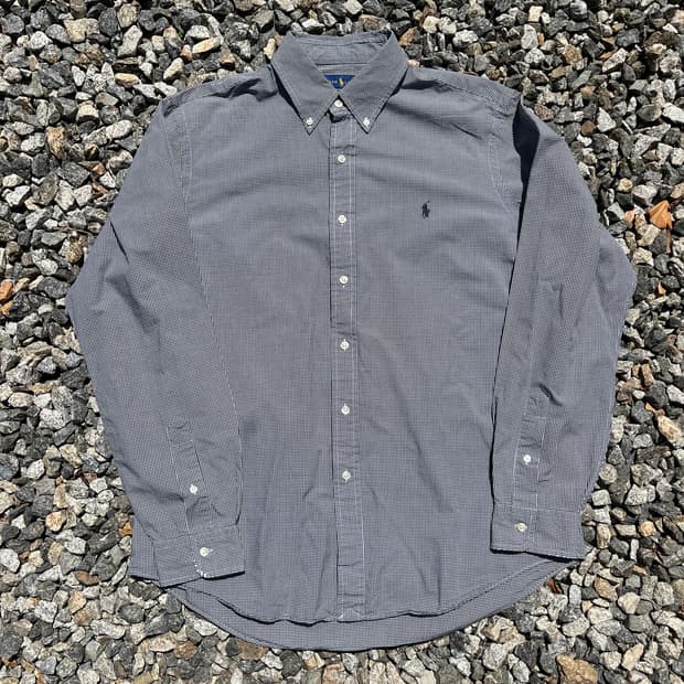 폴로 랄프로렌 깅엄 체크셔츠 (실측확인)