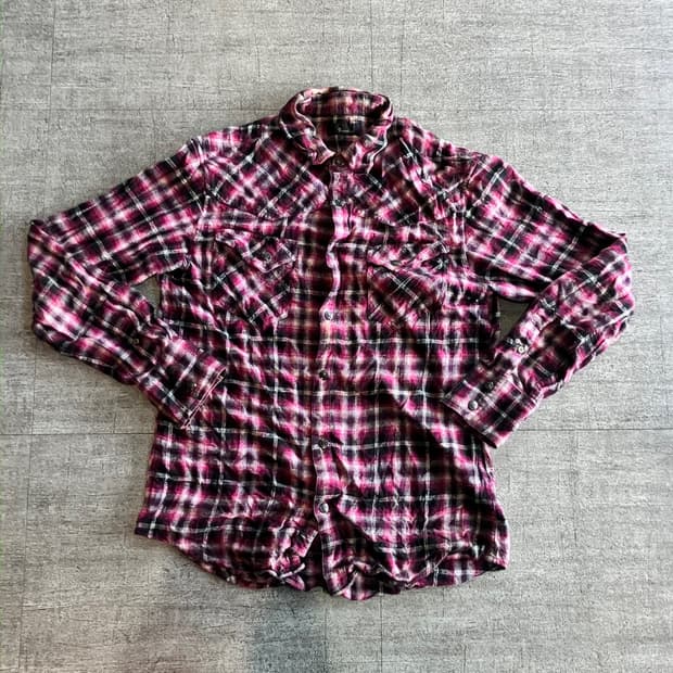 일본빈티지 Auauhae 핀터깔y2k 스트릿아메카지 글리터셔츠