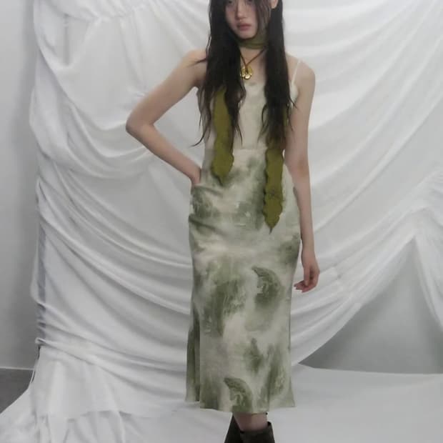 루루서울 미드나잇선 나염드레스
