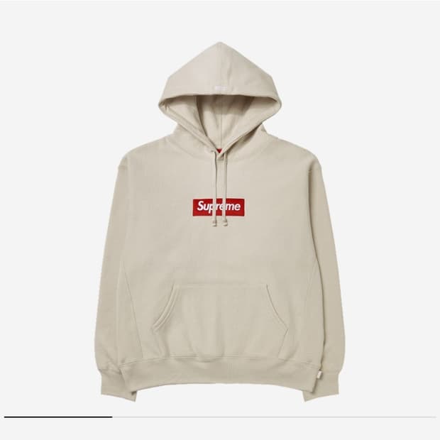 [새상품] 슈프림 박스로고 후드 스톤 24fw XXL