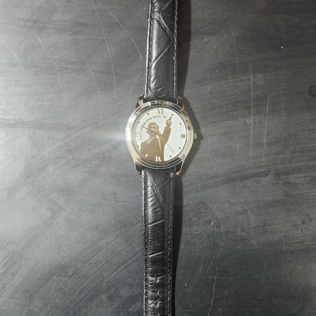 박정희 대통령 기념 손목시계 가죽줄